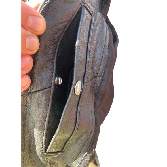 Vintage Biker Jacket, One-of-a-kind Custom Painted Leather, "Get Lucky" Large - Picture 9 of 12